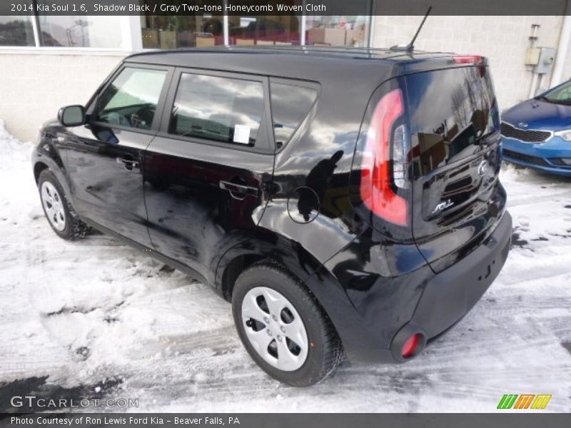 Shadow Black / Gray Two-tone Honeycomb Woven Cloth 2014 Kia Soul 1.6