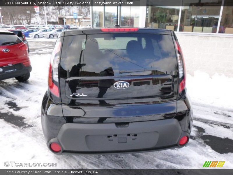 Shadow Black / Gray Two-tone Honeycomb Woven Cloth 2014 Kia Soul 1.6