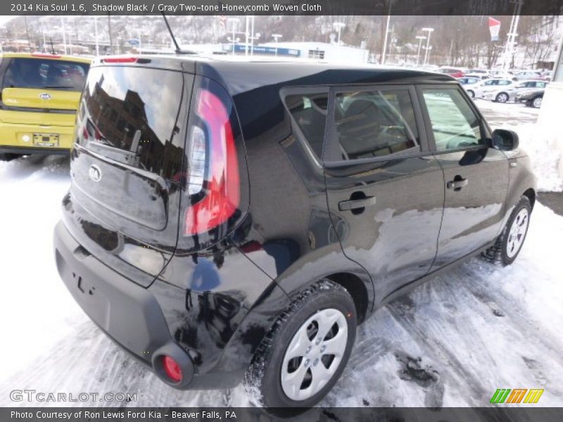 Shadow Black / Gray Two-tone Honeycomb Woven Cloth 2014 Kia Soul 1.6