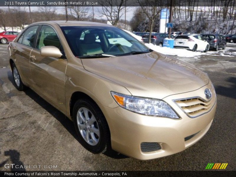 Sandy Beach Metallic / Bisque 2011 Toyota Camry LE