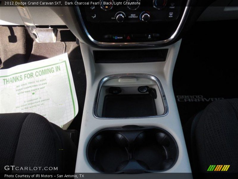 Dark Charcoal Pearl / Black/Light Graystone 2012 Dodge Grand Caravan SXT
