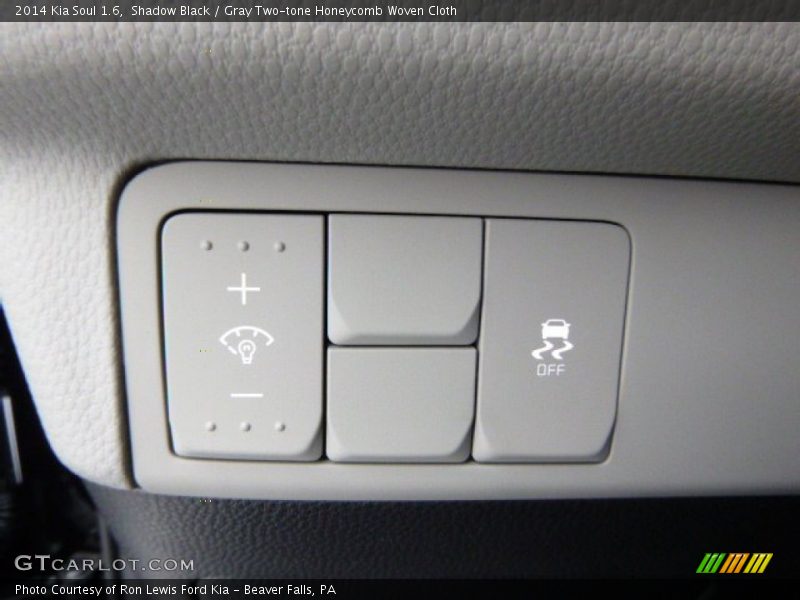 Shadow Black / Gray Two-tone Honeycomb Woven Cloth 2014 Kia Soul 1.6
