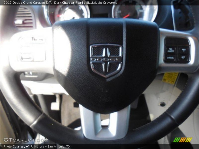 Dark Charcoal Pearl / Black/Light Graystone 2012 Dodge Grand Caravan SXT