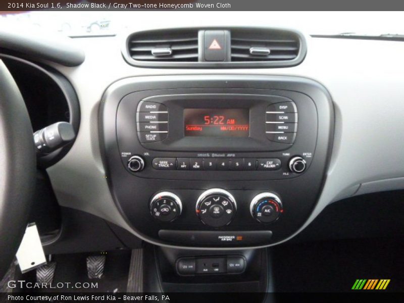 Shadow Black / Gray Two-tone Honeycomb Woven Cloth 2014 Kia Soul 1.6
