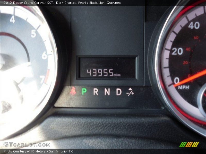 Dark Charcoal Pearl / Black/Light Graystone 2012 Dodge Grand Caravan SXT