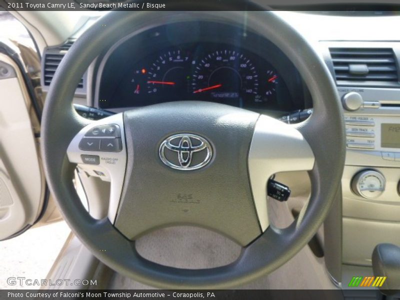 Sandy Beach Metallic / Bisque 2011 Toyota Camry LE