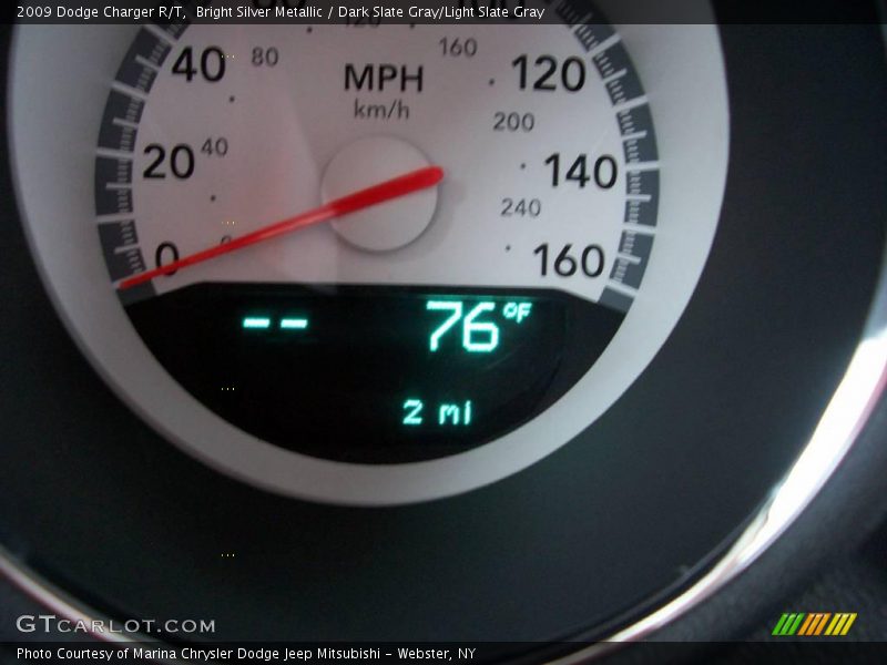 Bright Silver Metallic / Dark Slate Gray/Light Slate Gray 2009 Dodge Charger R/T