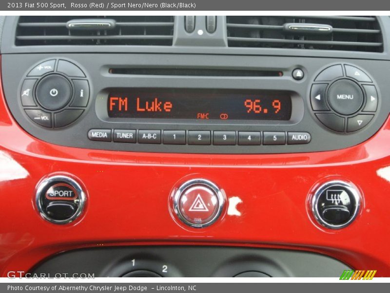 Rosso (Red) / Sport Nero/Nero (Black/Black) 2013 Fiat 500 Sport