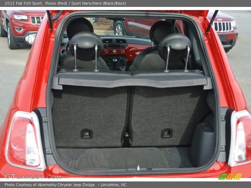 Rosso (Red) / Sport Nero/Nero (Black/Black) 2013 Fiat 500 Sport