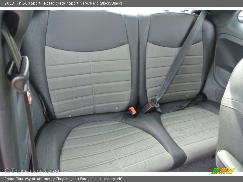 Rosso (Red) / Sport Nero/Nero (Black/Black) 2013 Fiat 500 Sport