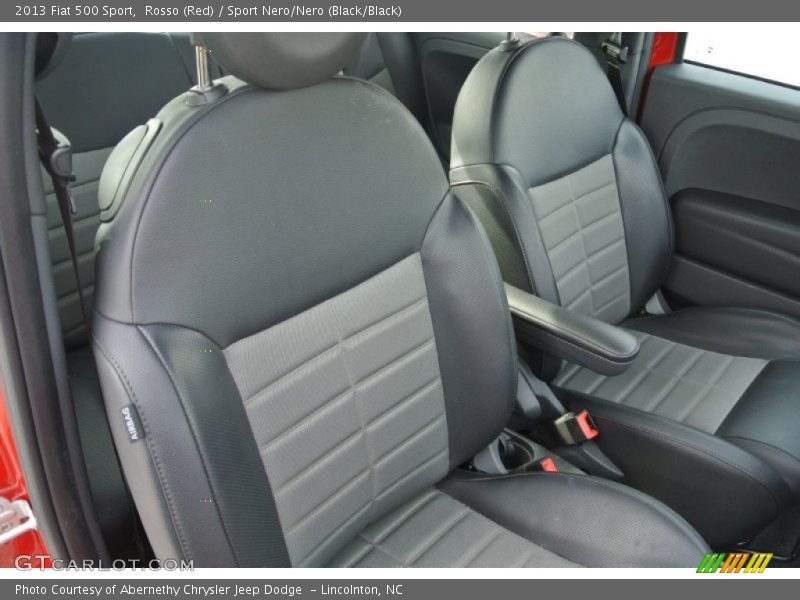 Rosso (Red) / Sport Nero/Nero (Black/Black) 2013 Fiat 500 Sport