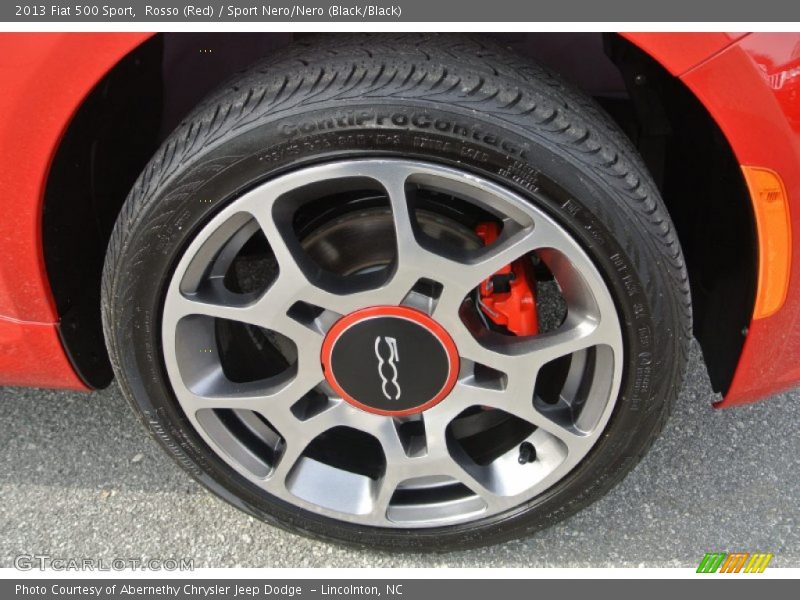 Rosso (Red) / Sport Nero/Nero (Black/Black) 2013 Fiat 500 Sport