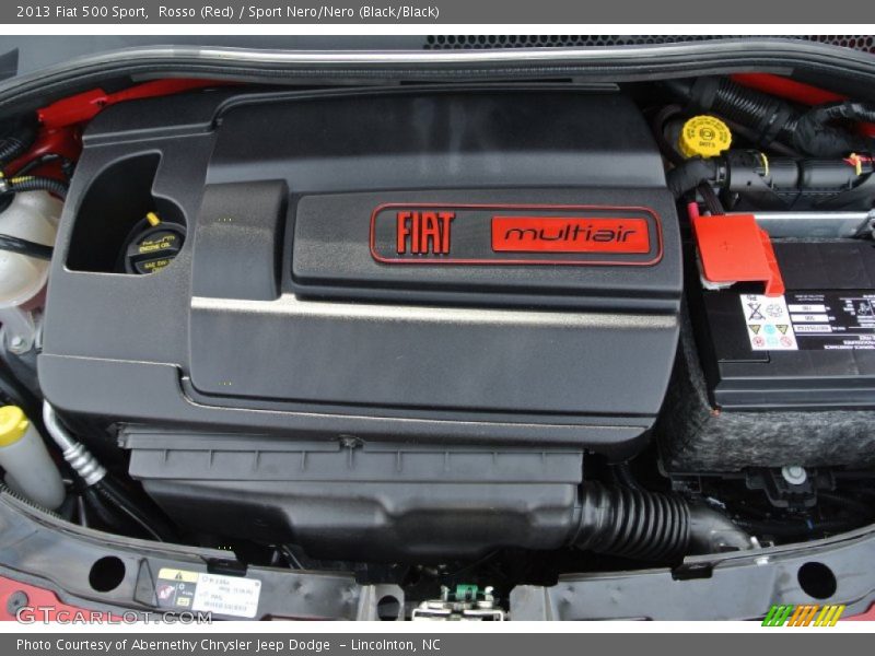 Rosso (Red) / Sport Nero/Nero (Black/Black) 2013 Fiat 500 Sport