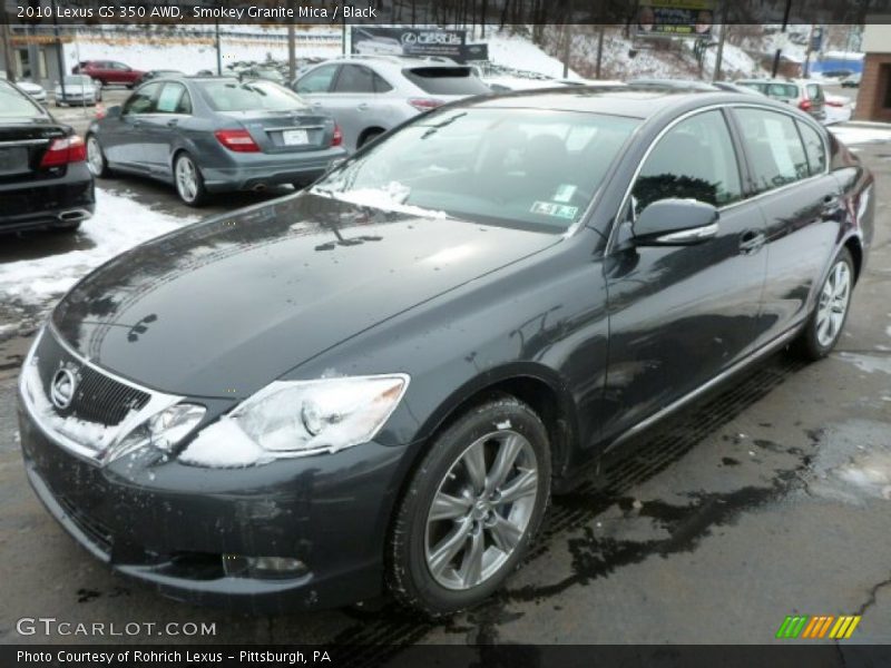 Smokey Granite Mica / Black 2010 Lexus GS 350 AWD