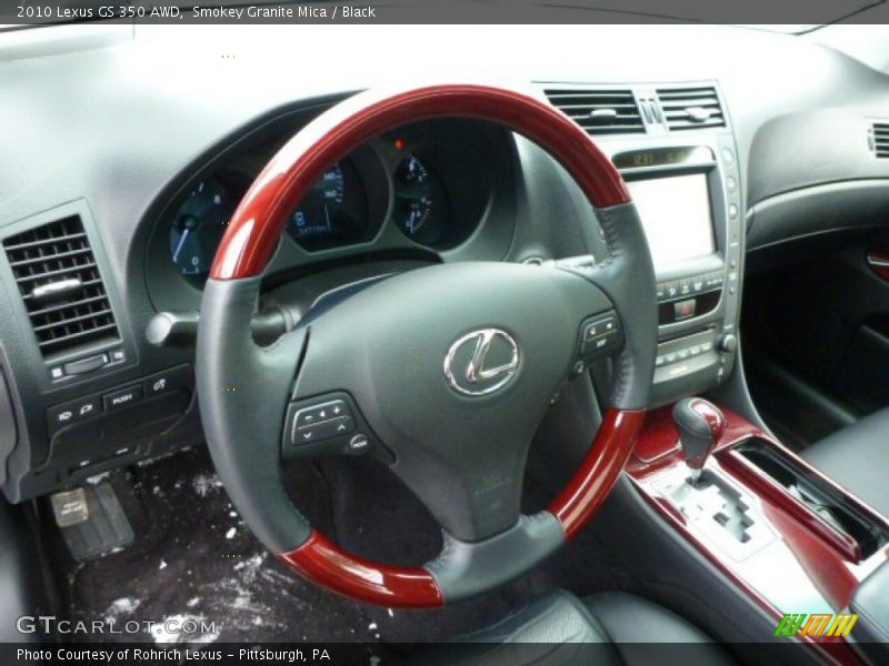 Smokey Granite Mica / Black 2010 Lexus GS 350 AWD