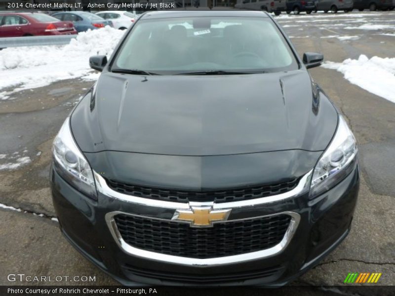 Ashen Gray Metallic / Jet Black 2014 Chevrolet Malibu LT