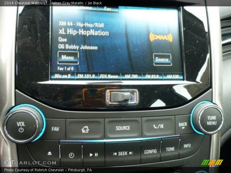 Ashen Gray Metallic / Jet Black 2014 Chevrolet Malibu LT