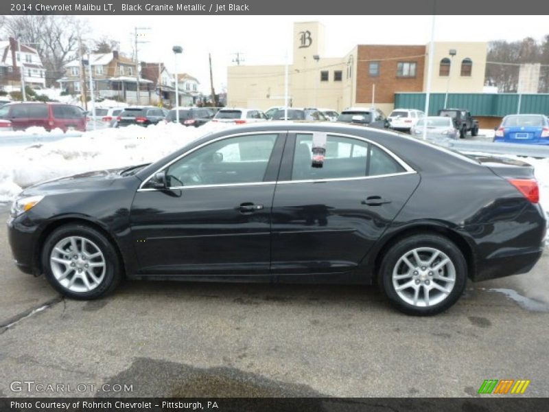 Black Granite Metallic / Jet Black 2014 Chevrolet Malibu LT