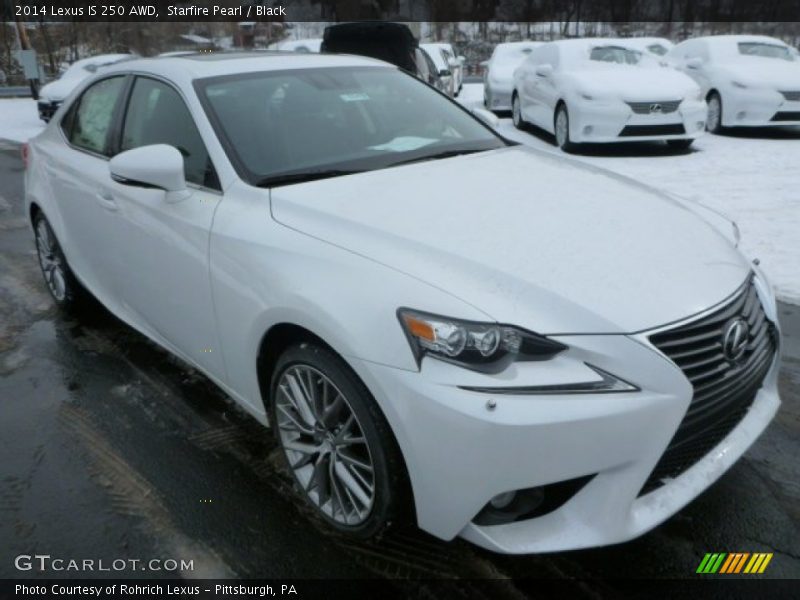 Starfire Pearl / Black 2014 Lexus IS 250 AWD