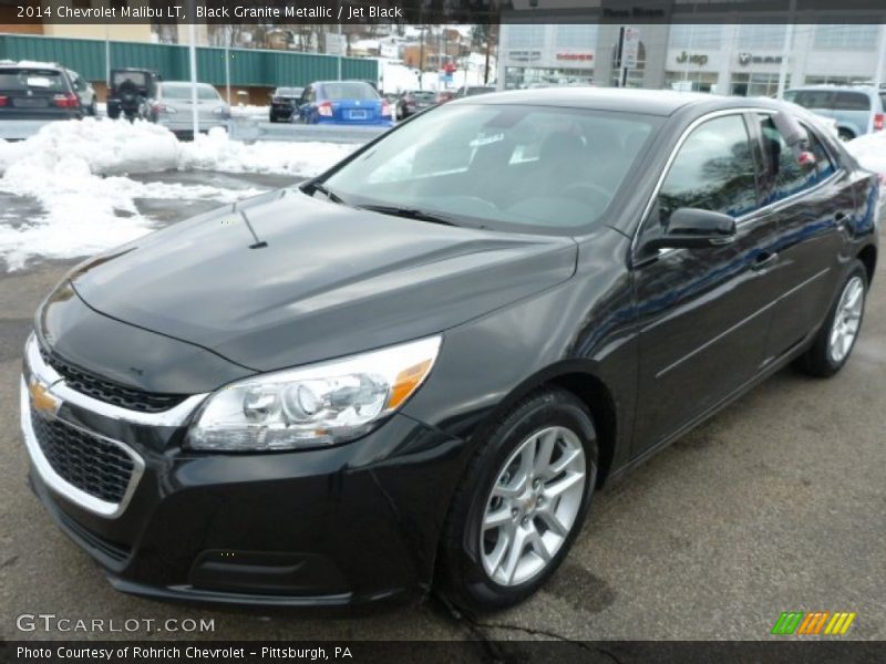 Black Granite Metallic / Jet Black 2014 Chevrolet Malibu LT