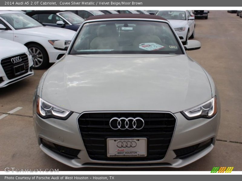 Cuvee Silver Metallic / Velvet Beige/Moor Brown 2014 Audi A5 2.0T Cabriolet