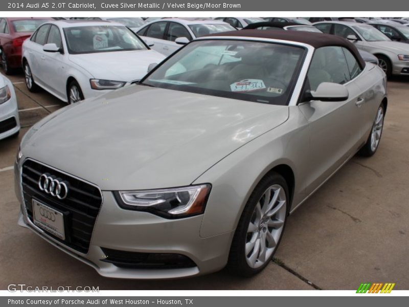 Cuvee Silver Metallic / Velvet Beige/Moor Brown 2014 Audi A5 2.0T Cabriolet