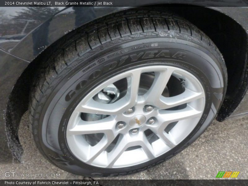 Black Granite Metallic / Jet Black 2014 Chevrolet Malibu LT