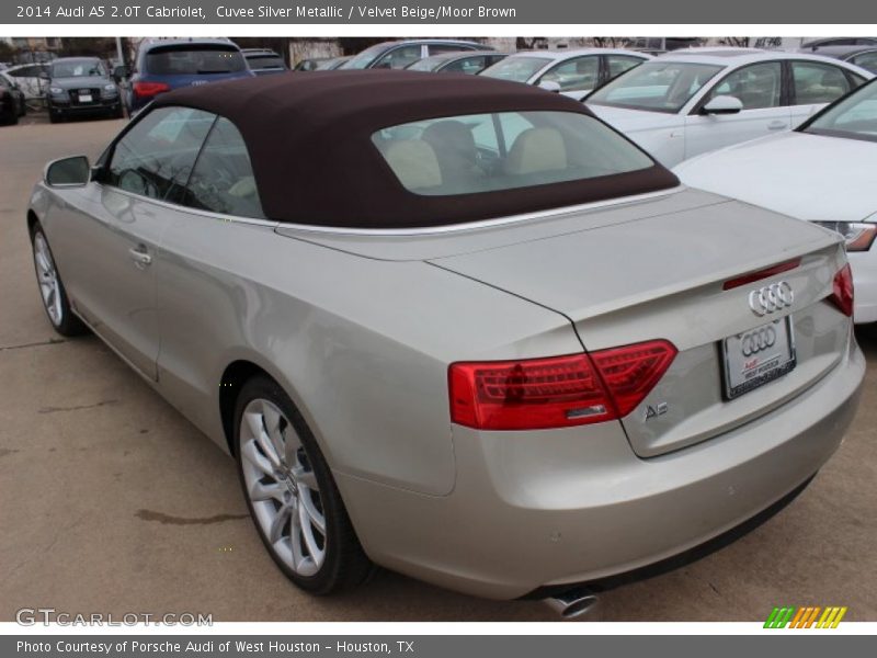 Cuvee Silver Metallic / Velvet Beige/Moor Brown 2014 Audi A5 2.0T Cabriolet
