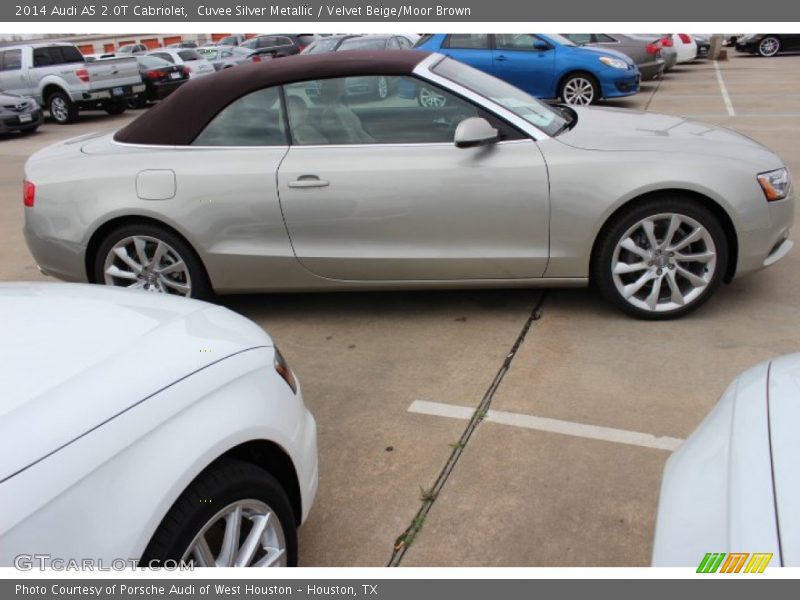Cuvee Silver Metallic / Velvet Beige/Moor Brown 2014 Audi A5 2.0T Cabriolet