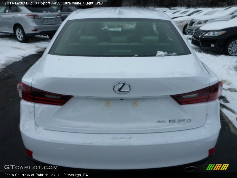Ultra White / Light Gray 2014 Lexus IS 250 F Sport AWD