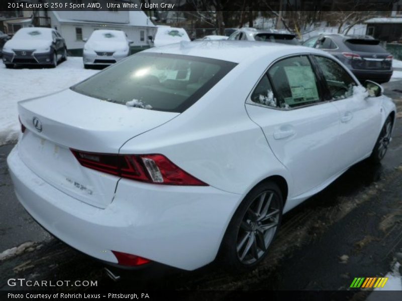 Ultra White / Light Gray 2014 Lexus IS 250 F Sport AWD