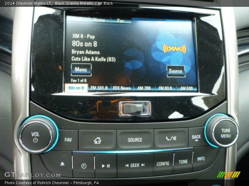 Black Granite Metallic / Jet Black 2014 Chevrolet Malibu LT