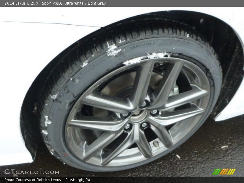 Ultra White / Light Gray 2014 Lexus IS 250 F Sport AWD