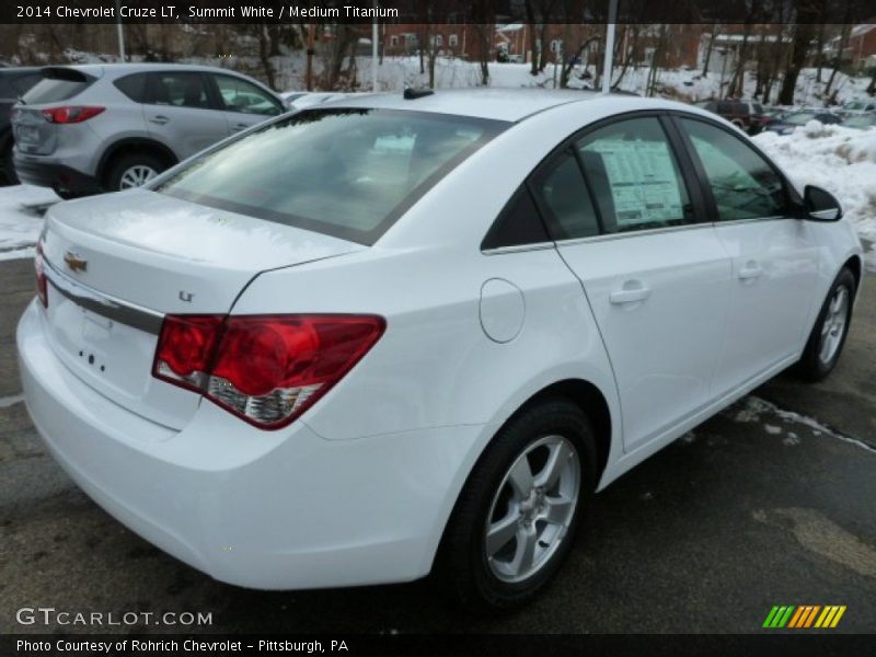 Summit White / Medium Titanium 2014 Chevrolet Cruze LT