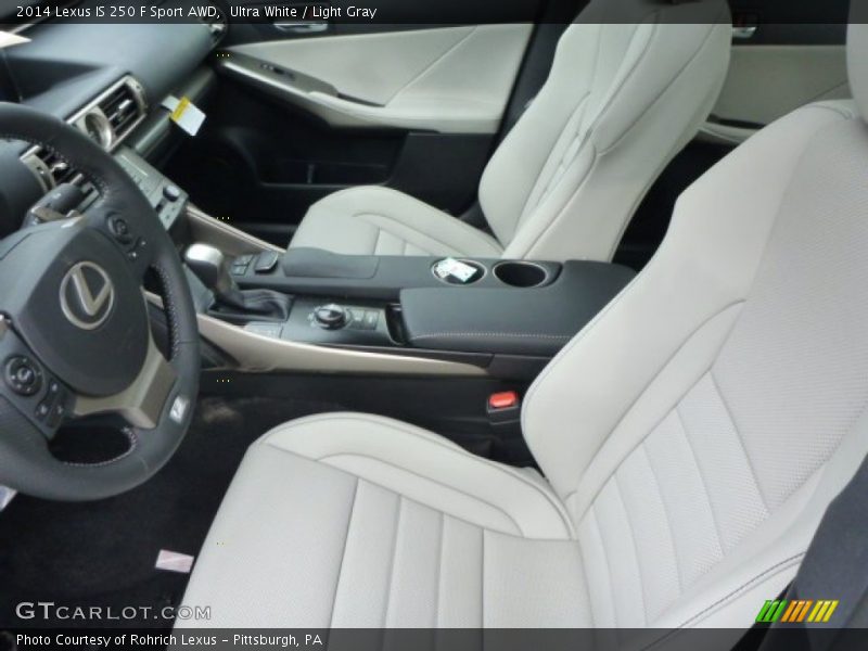 Ultra White / Light Gray 2014 Lexus IS 250 F Sport AWD