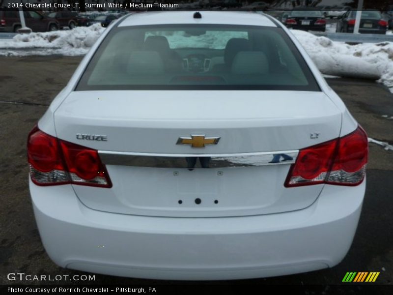 Summit White / Medium Titanium 2014 Chevrolet Cruze LT