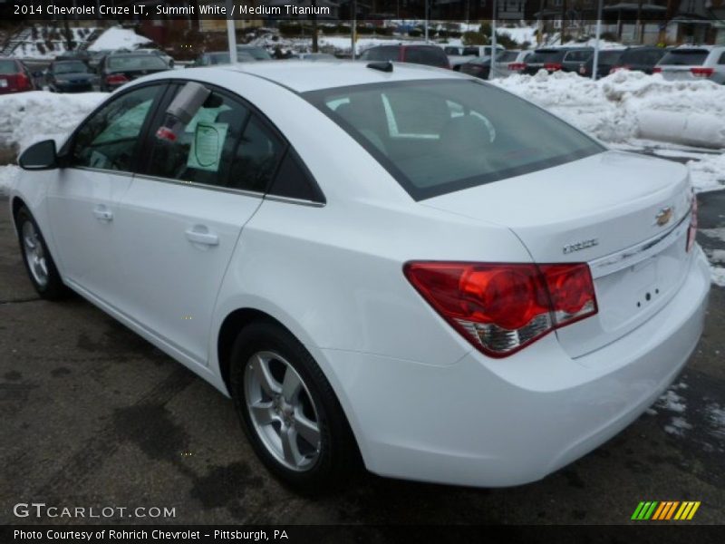 Summit White / Medium Titanium 2014 Chevrolet Cruze LT