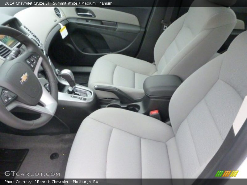 Summit White / Medium Titanium 2014 Chevrolet Cruze LT