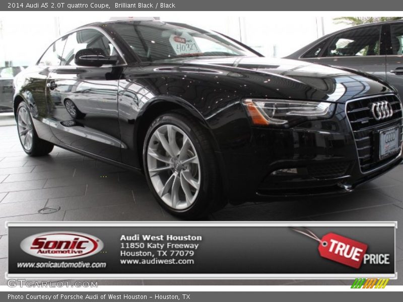 Brilliant Black / Black 2014 Audi A5 2.0T quattro Coupe
