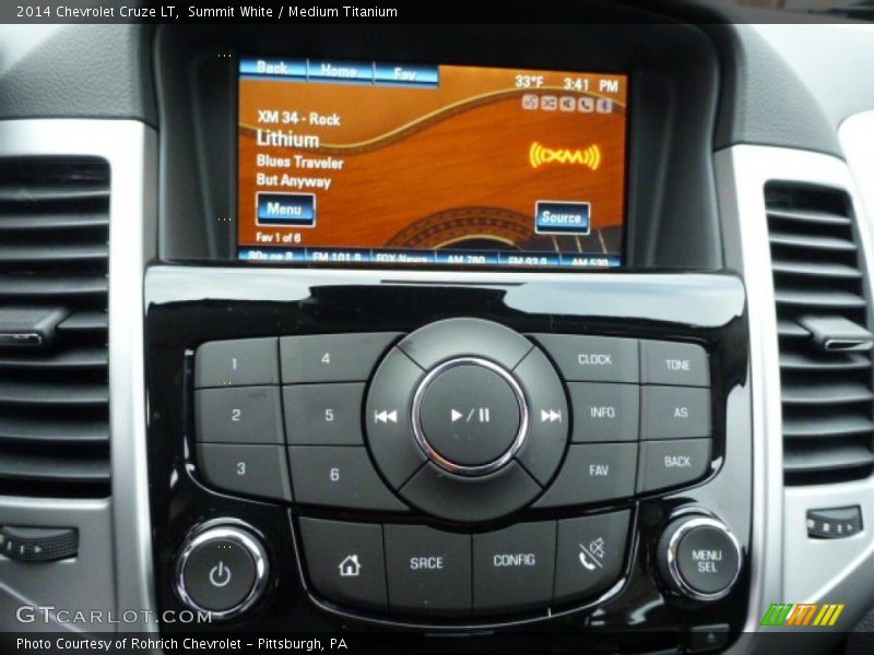 Summit White / Medium Titanium 2014 Chevrolet Cruze LT