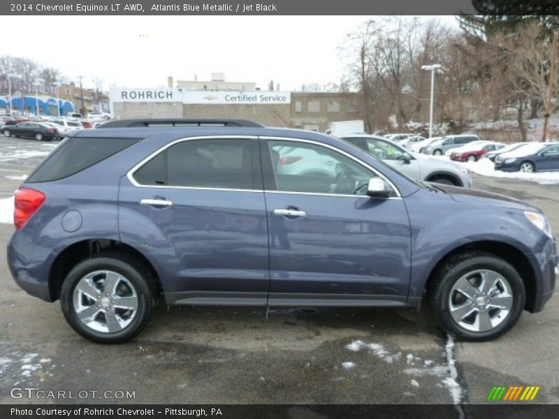 Atlantis Blue Metallic / Jet Black 2014 Chevrolet Equinox LT AWD