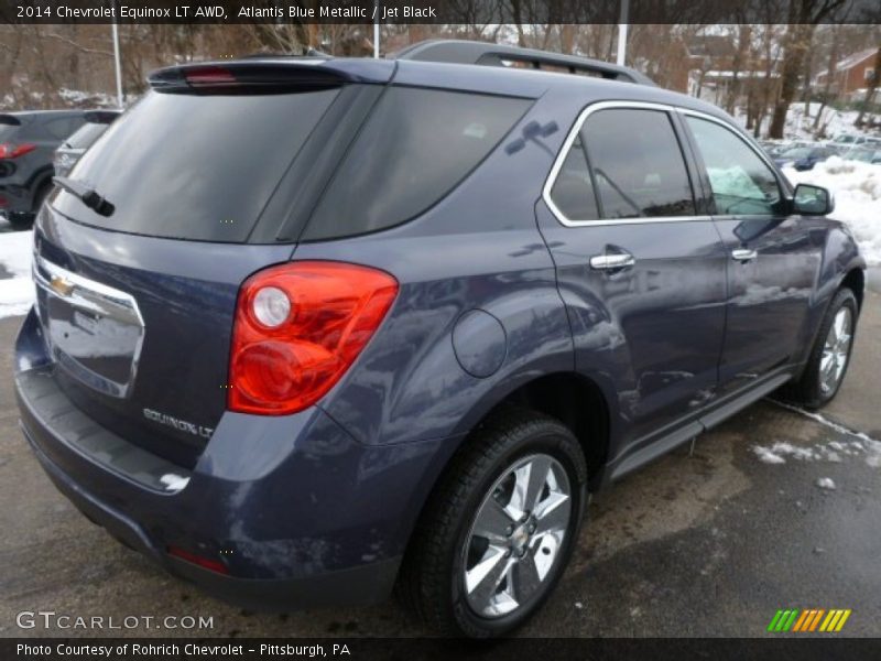 Atlantis Blue Metallic / Jet Black 2014 Chevrolet Equinox LT AWD