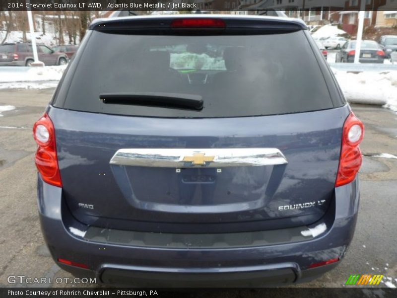 Atlantis Blue Metallic / Jet Black 2014 Chevrolet Equinox LT AWD