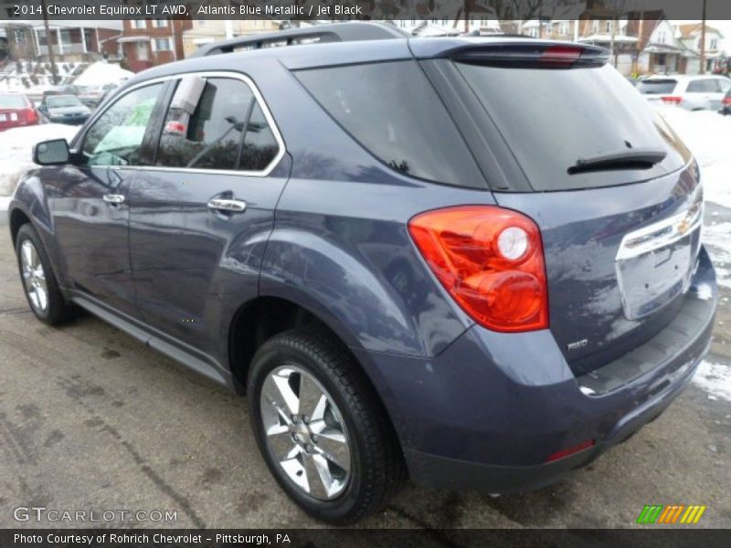 Atlantis Blue Metallic / Jet Black 2014 Chevrolet Equinox LT AWD