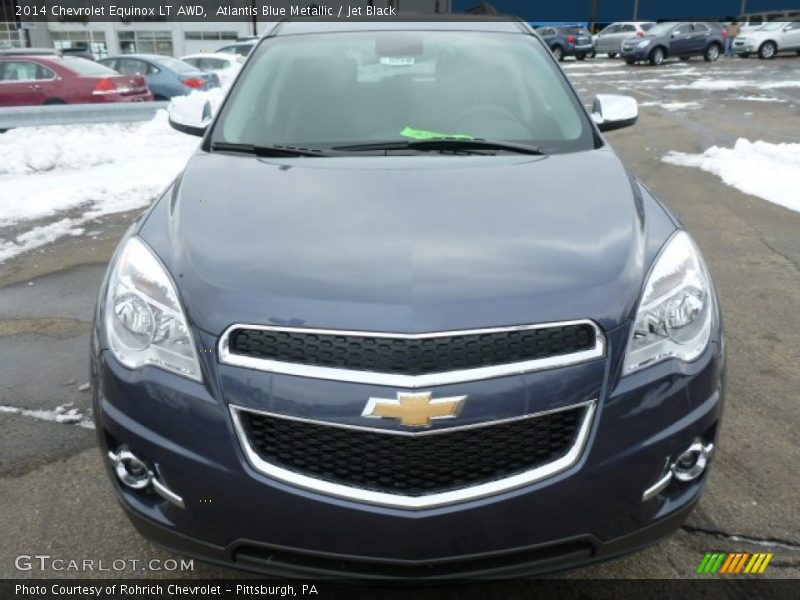 Atlantis Blue Metallic / Jet Black 2014 Chevrolet Equinox LT AWD