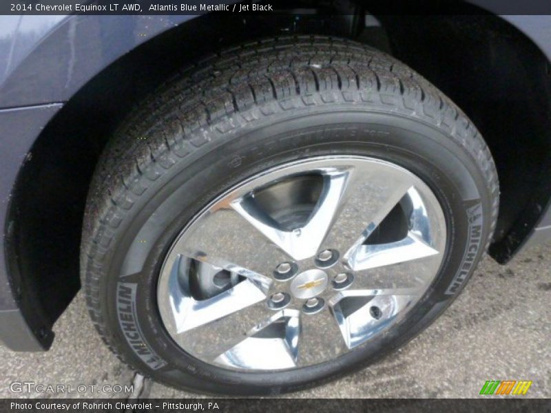 Atlantis Blue Metallic / Jet Black 2014 Chevrolet Equinox LT AWD