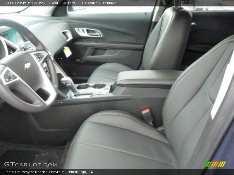 Atlantis Blue Metallic / Jet Black 2014 Chevrolet Equinox LT AWD