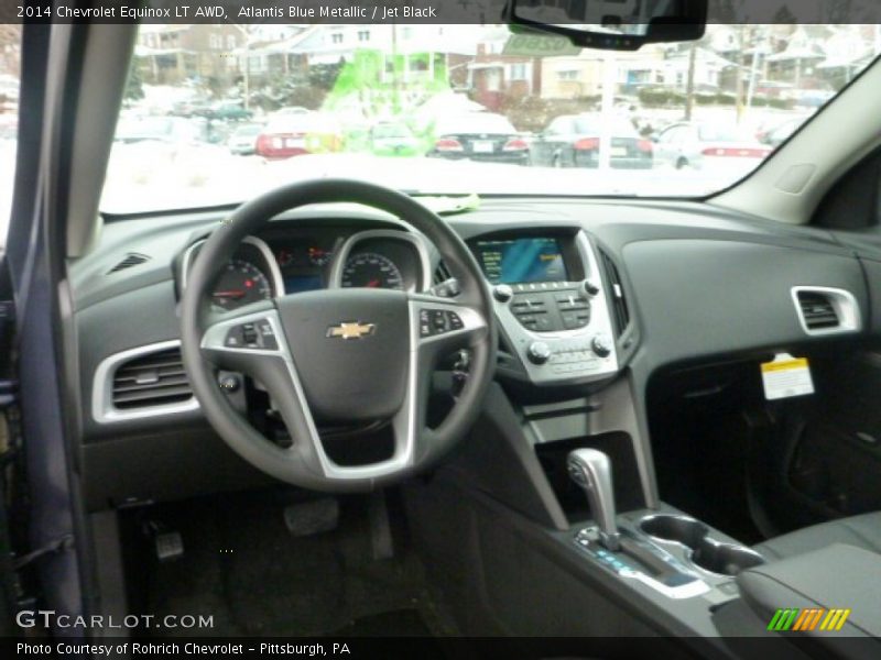Atlantis Blue Metallic / Jet Black 2014 Chevrolet Equinox LT AWD