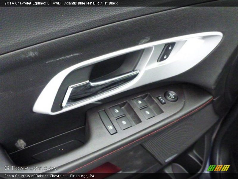 Atlantis Blue Metallic / Jet Black 2014 Chevrolet Equinox LT AWD