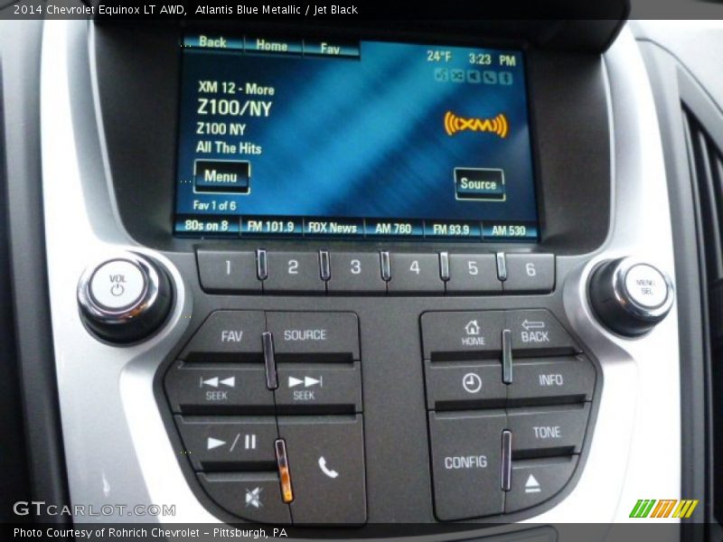 Atlantis Blue Metallic / Jet Black 2014 Chevrolet Equinox LT AWD
